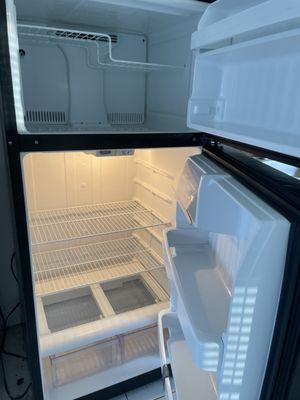 Inside fridge cleaning after