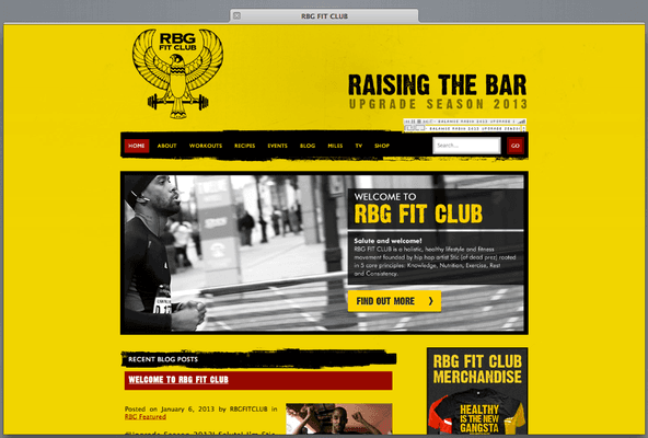 Website Developed by us! Check it out here http://www.rbgfitclub.com