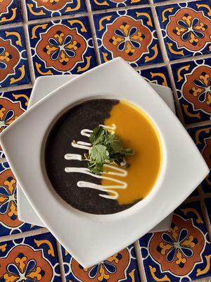 Black Bean & Roasted Butternut Squash Soup