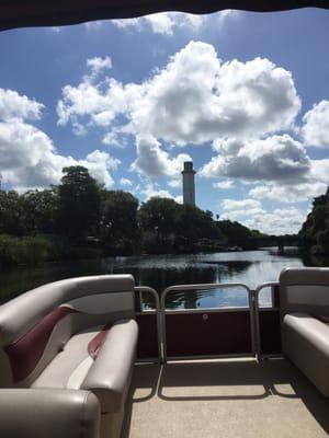 Enjoying a lazy Sunday aboard Freedom Boat Club's Sweetwater pontoon. (June 2016)