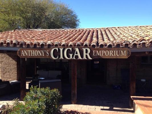 Anthony's Cigar Emporium, as seen from Campbell.