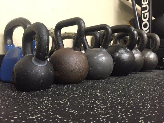 Lots of kettlebells!