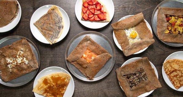 Savory and sweet crepes