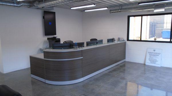 Reception area to serve our customers.