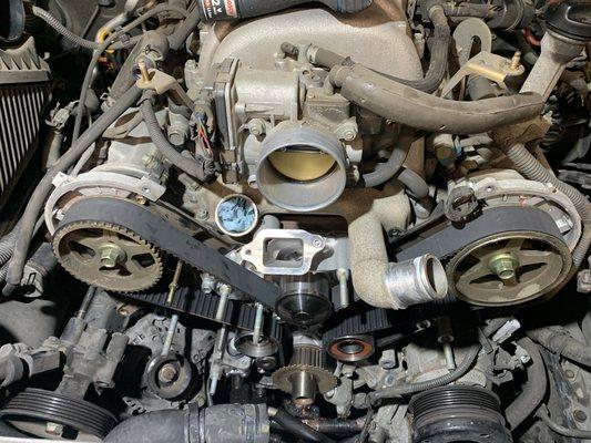 Don't get stranded with a leaky water pump or broken timing belt. Schedule your replacement service!