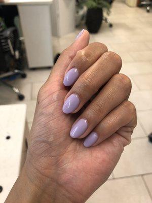 Lavender nails almond shape