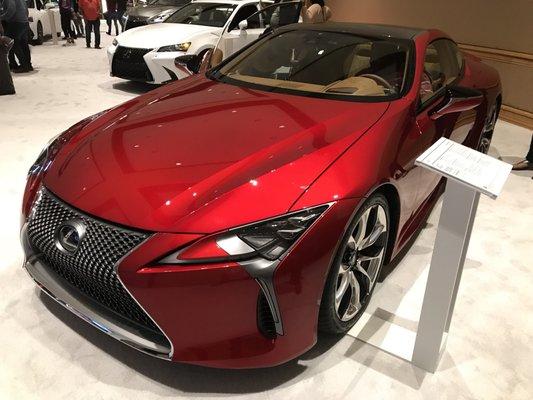 Lexus LC500 coupe at Tampa Bay New car and truck auto show presented by Motor Trend Magazine, Downtown Tampa