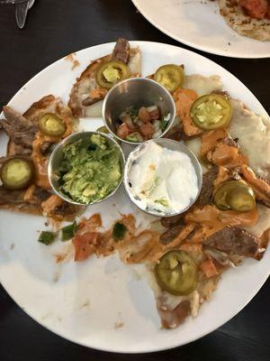 Carne asada nachos