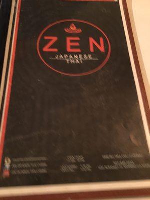 Menu cover