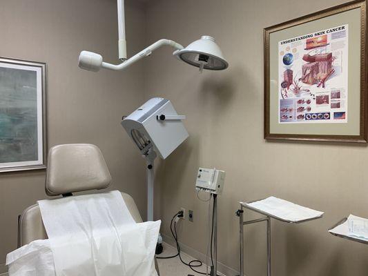 Clean and purposeful exam rooms