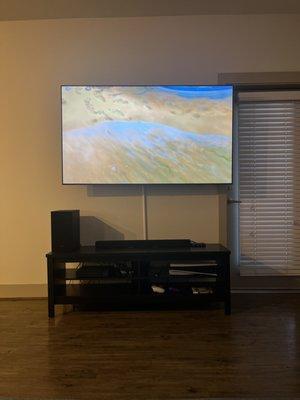 Mounted TV