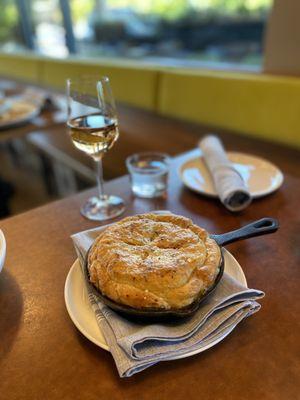 Cozy up with our Chicken Pot Pie--hearty, flavorful, and perfect for the season.  Come in and treat yourself! #ComfortFood