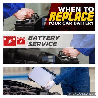 We provide battery replacement service.