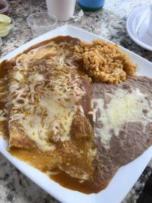 Cheese Enchilada Plate