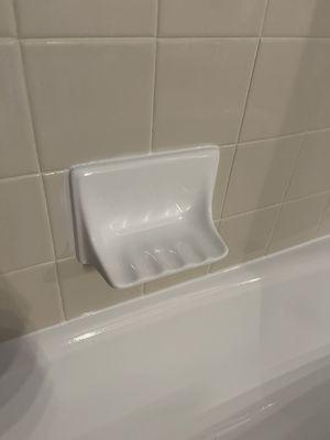 Updated soap dish