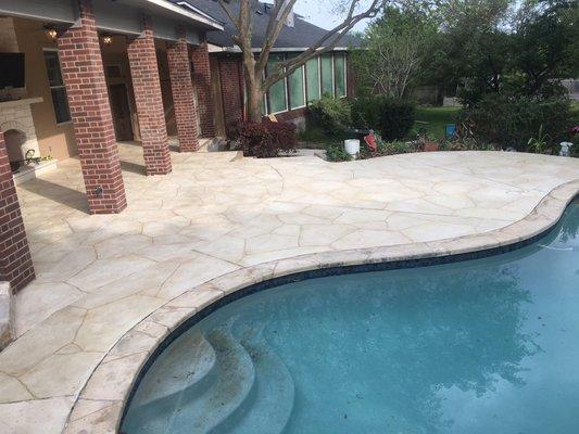 Flagstone pattern overlay