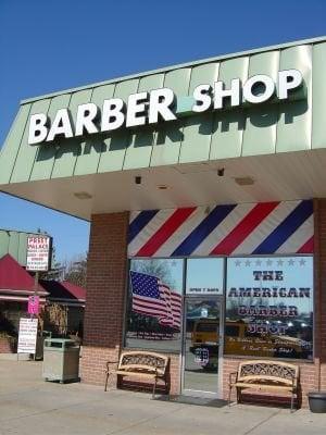 This barber shop reduced glare by having 3M P-18 Silver on their windows