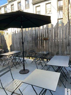 Backyard open air seatings