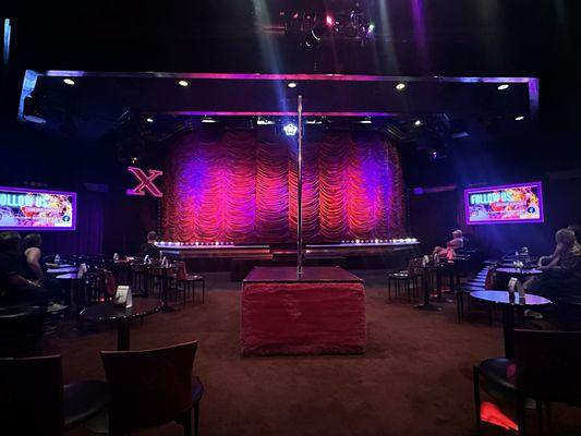 X Burlesque stage.