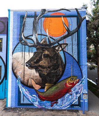 Colorado Wildlife Council Mural by AJ Davis