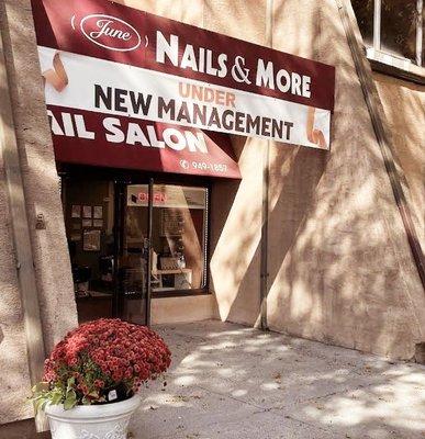 Store front for June's Nail & Spa