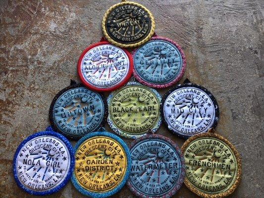 Locally made Watermeter trivets.