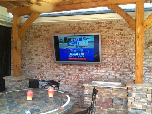 Outdoor TV's are becoming popular.