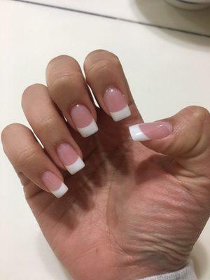 Love these cute simple pink & white nails!!! great job Diane!