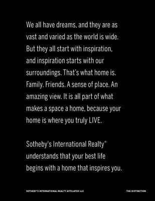 The Distinction of Sotheby's Realty