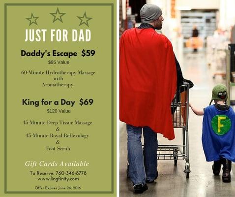 2016 Father's Day Deal!! Great packages deals!