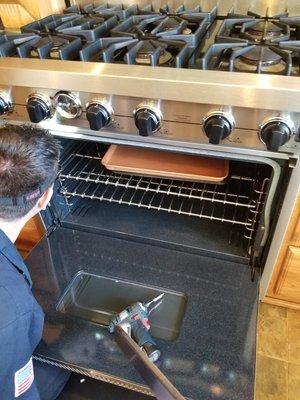 Viking range repair - spark module and oven temperature control replacement