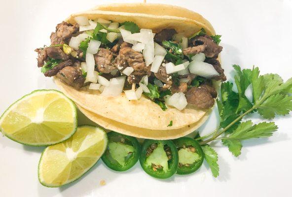 asada steak taco