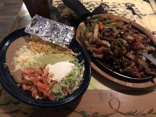 Steak fajitas