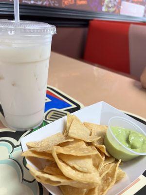 Chips and guacamole