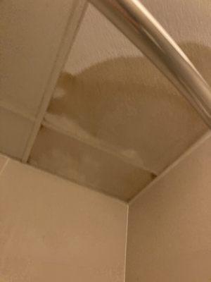 Water damage - leaking ceiling