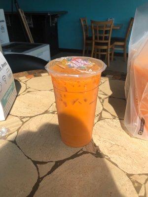 Thai Tea. Half sweet