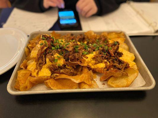 Pulled pork nachos