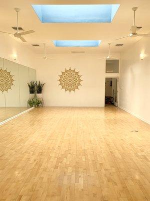 Our Studio Sanctuary for Hatha Yoga, Power Vinyasa, Stretch, Sculpt, Plilates and Barre.