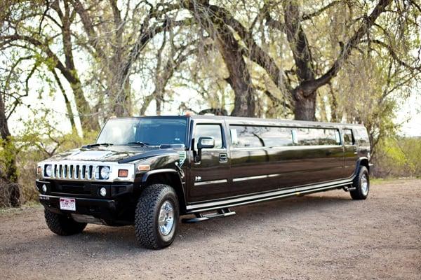 Our Hummer H2 Stretch Limo is super popular for wedding and prom transportation.