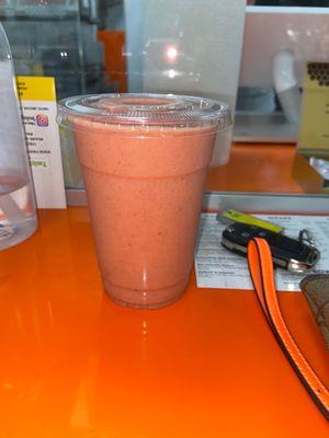 Strawberry sunshine with flax seed