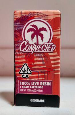 Connected Gelonade 1g 100% Live Resin Cartridge