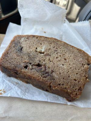 Gluten free banana bread.