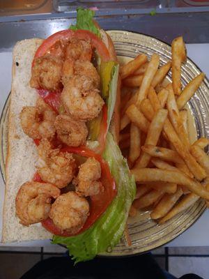 Shrimp poboy