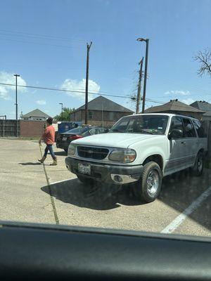 Lady who booted my car for Subway. Extremely sketchy.