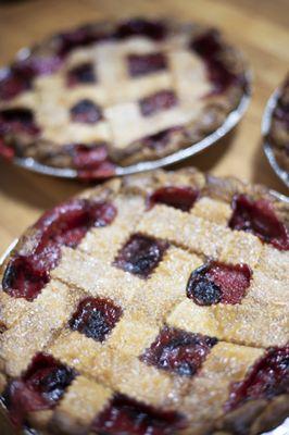 Mixed berry pies from our bakery.