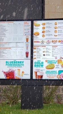 If you squint, you can see that everything on this Dunkin menu costs 10-30% more than elsewhere