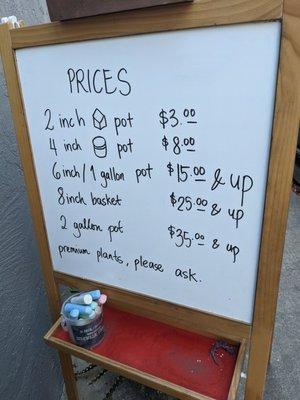 Prices as of 8/10/21. There are no deals if you buy multiple pots.