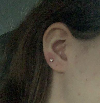 My secondary lobe piercing on the right side!