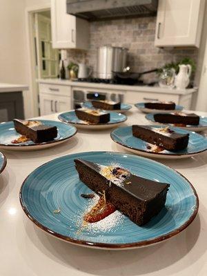 Chocolate flourless torte