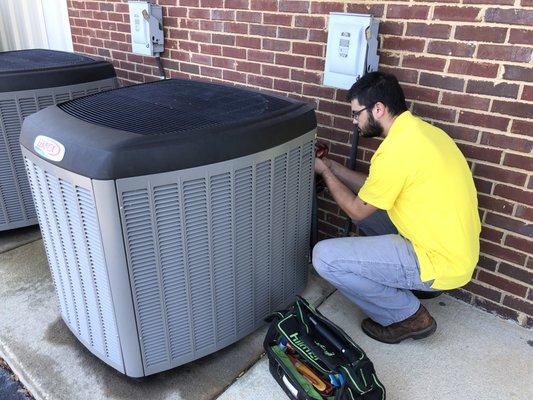 Call us for one of our certified technicians to help with all of your HVAC needs!